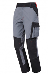 Grau/schwarz Pionier Arbeitsbundhose CONCEPT