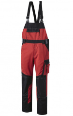 Pionier Arbeitslatzhose rot/schwarz CONCEPT