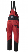 Pionier Arbeitslatzhose rot/schwarz CONCEPT