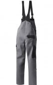 Arbeits-Latzhose New Pionier COLOR WAVE grau/schwarz